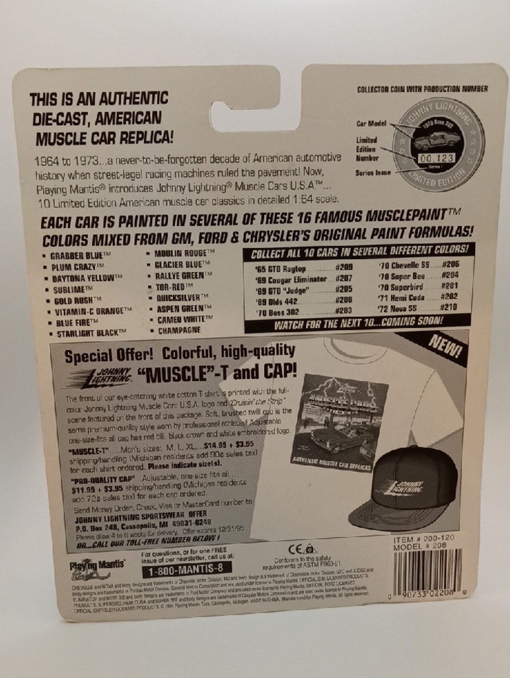 1995 Johnny Lightning Muscle Cars USA Series 2 die-cast 1969 Olds 442 In Gold! - Picture 7 of 14